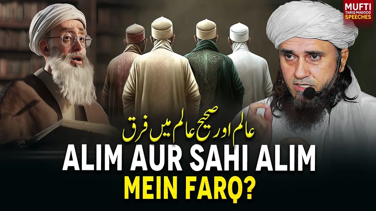 Alim Aur Sahi Alim Mai Farkh  | Mufti Tariq Masood Speeches